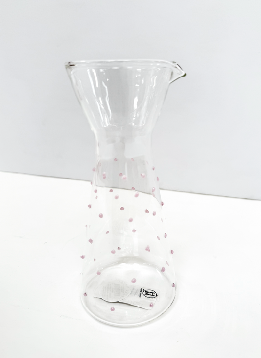 Glass Pitcher w/ Dots