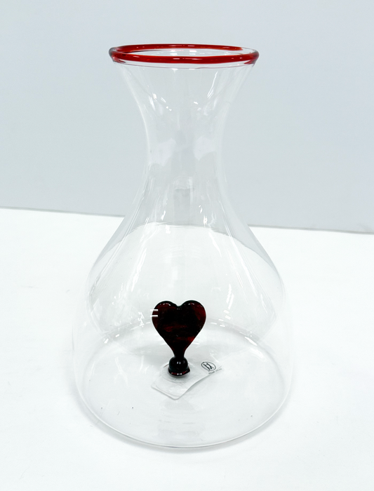Heart Glass Decanter