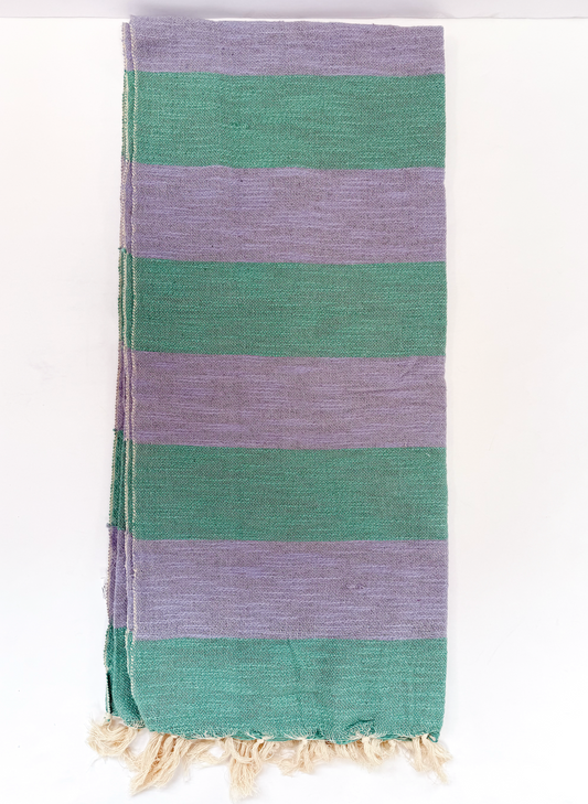 Cotton Beach Blanket Blue/Green