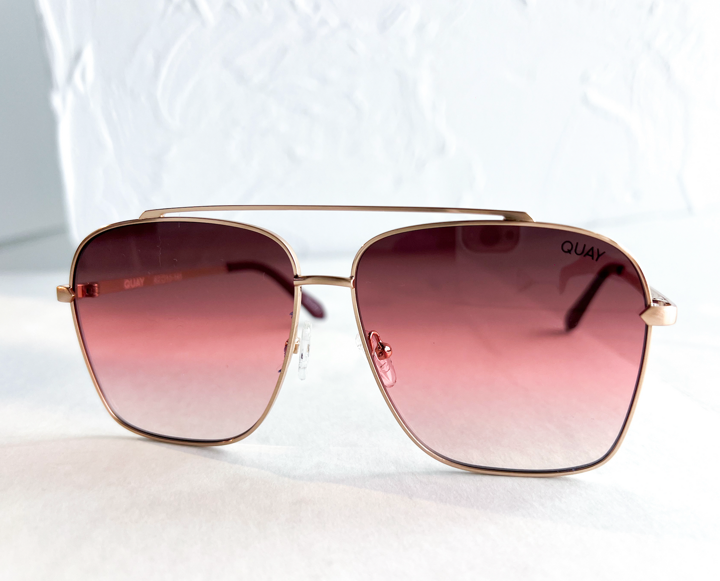High Roller Quay Sunglasses - Brown/Gold