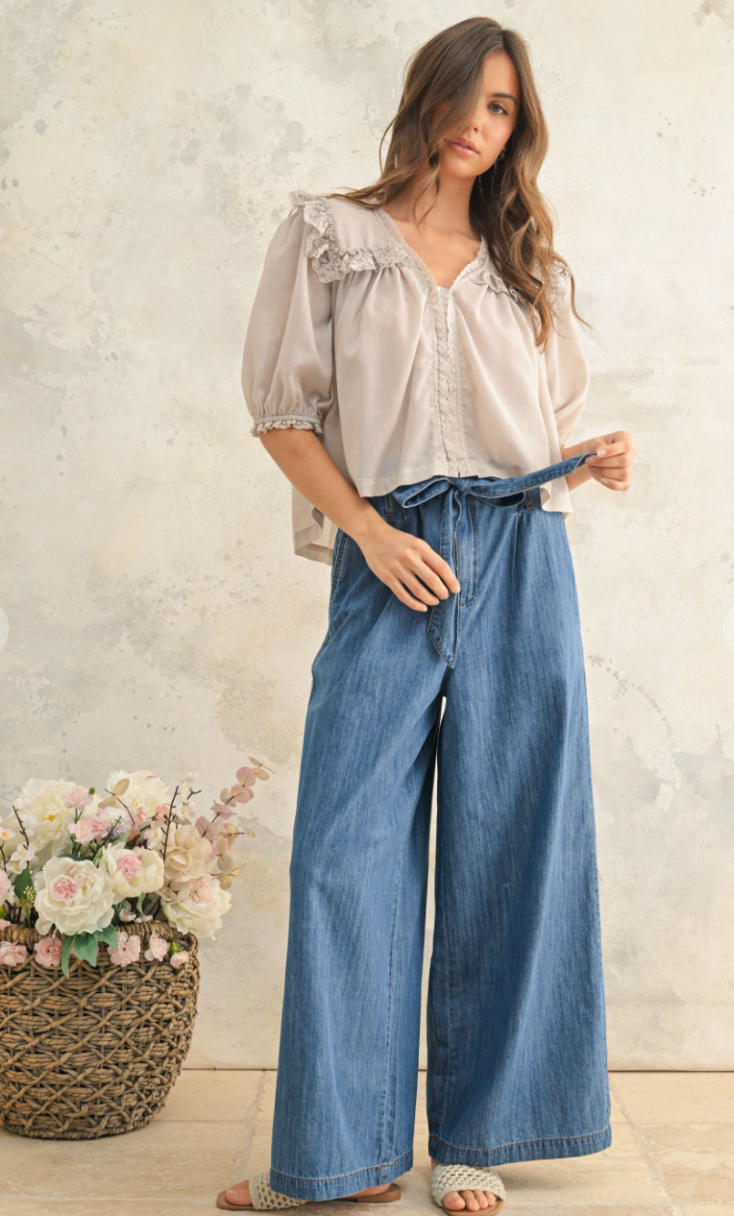 Veronica Lace Detail Blouse
