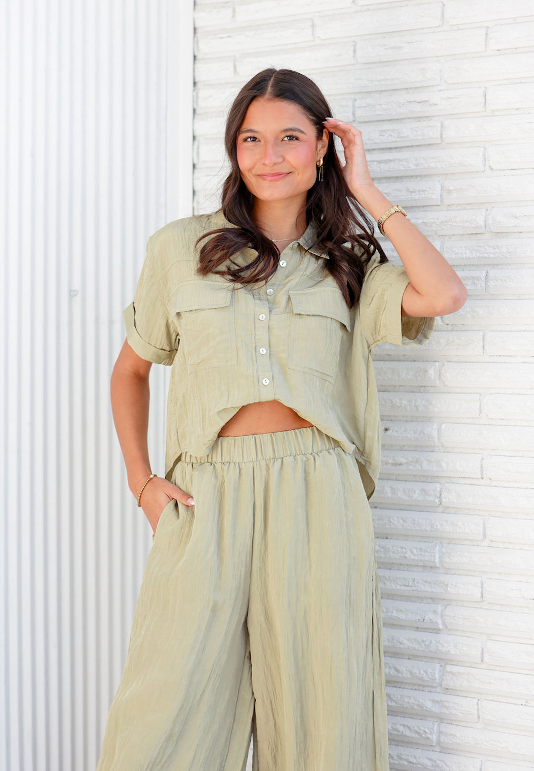 Alani Pocket Shirt & Pants Set of 2