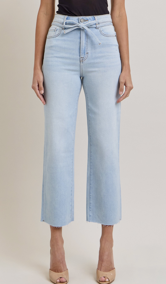 Tracey Belted Straight Leg Jeans