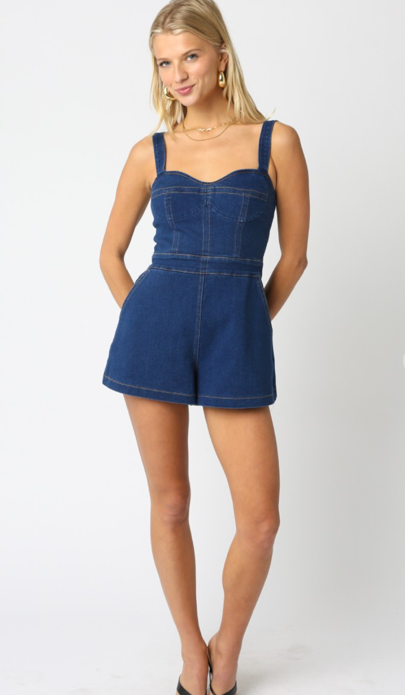 Sierra Denim Romper