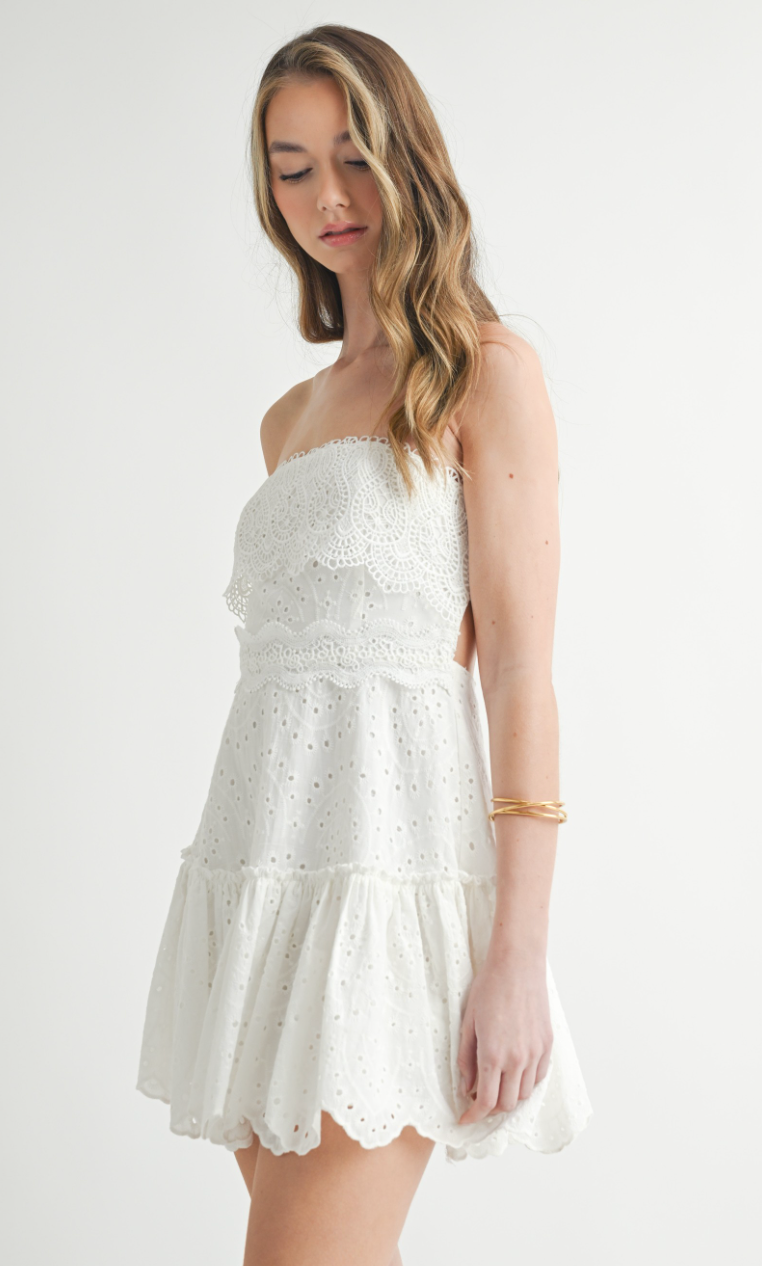 Ana Strapless Lace Dress