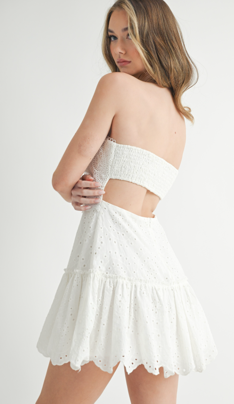 Ana Strapless Lace Dress