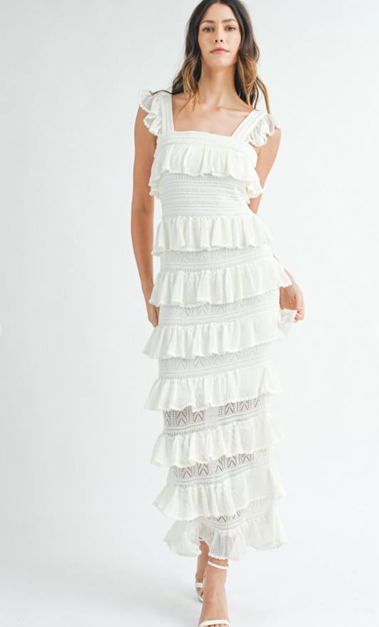 Layers of Ruffles Maxi Dress