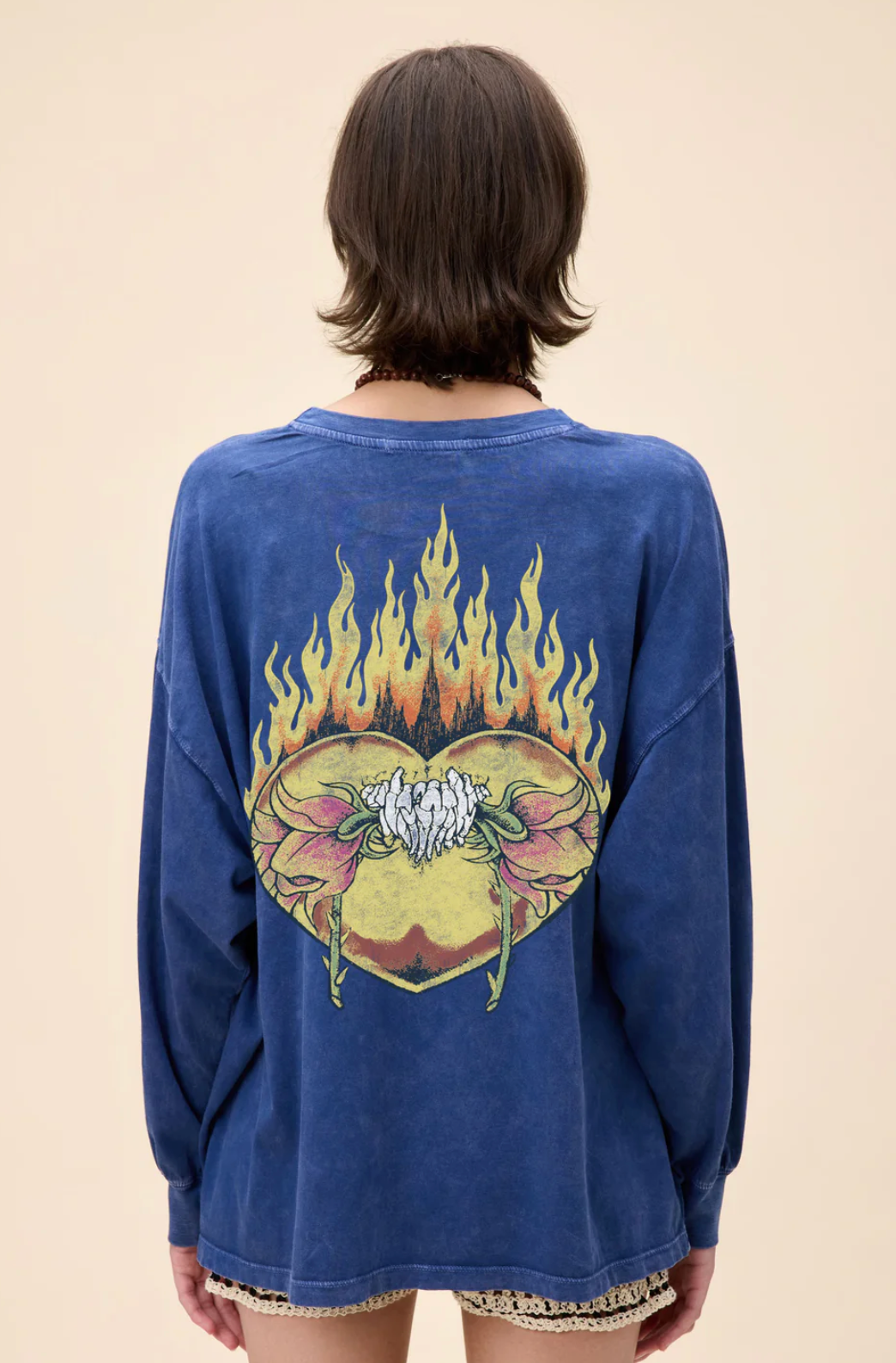 Metallica Flower Skull Long Sleeve