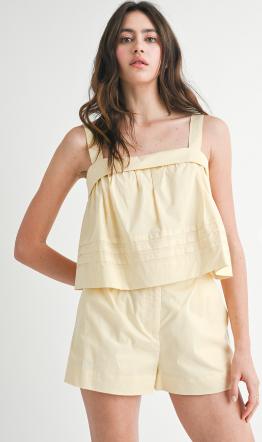 Butter Yellow Tank & Shorts Set of 2