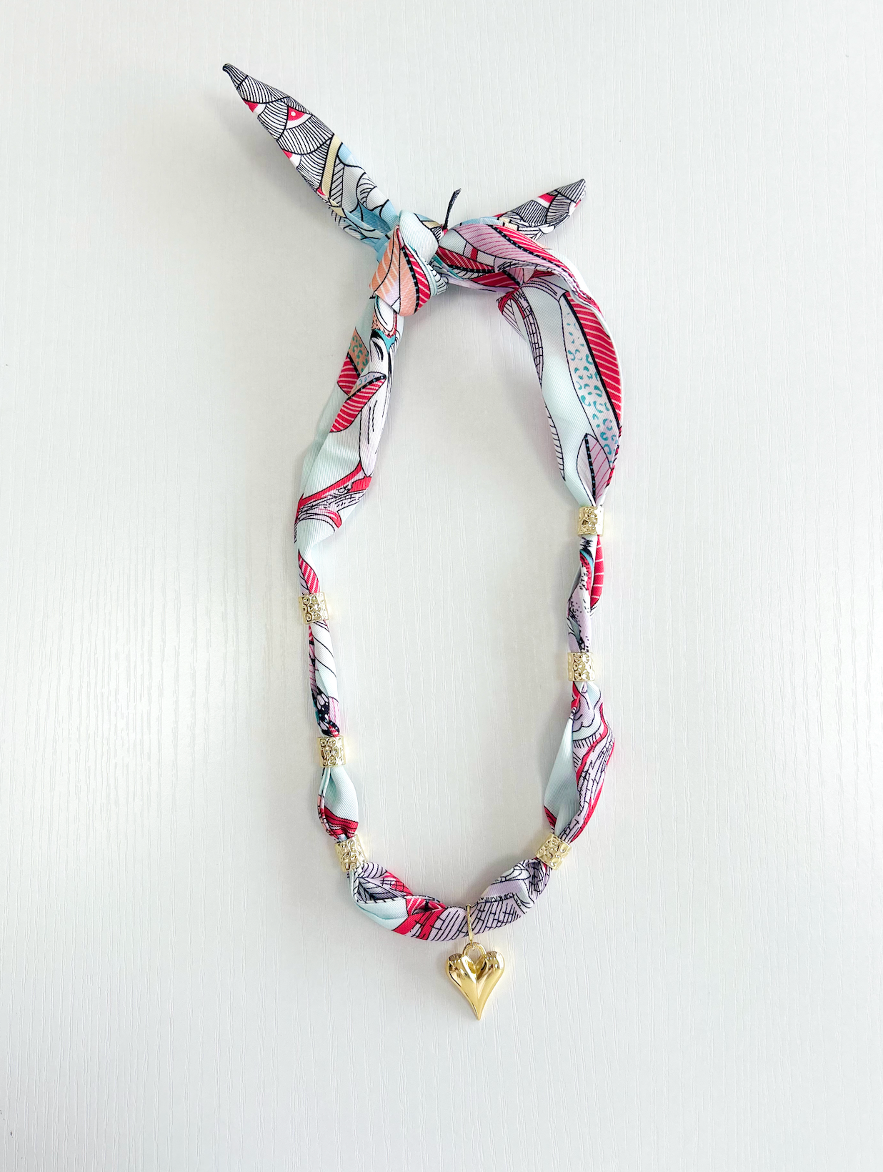 Palm Scarf Necklace