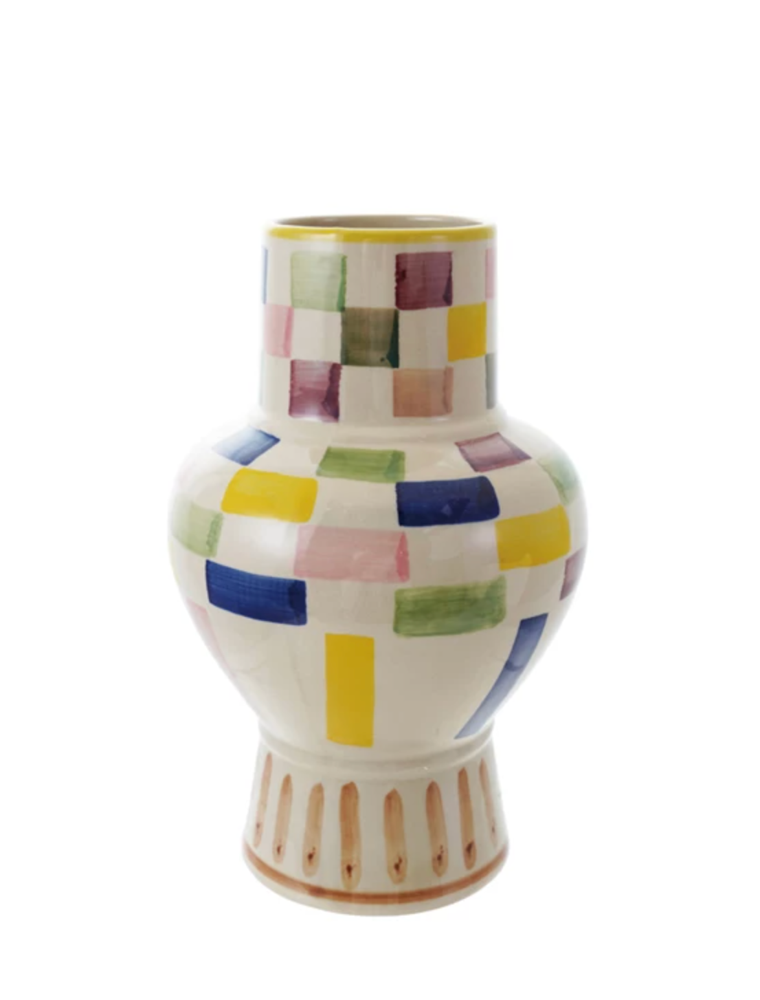 Colorful Checker Vase
