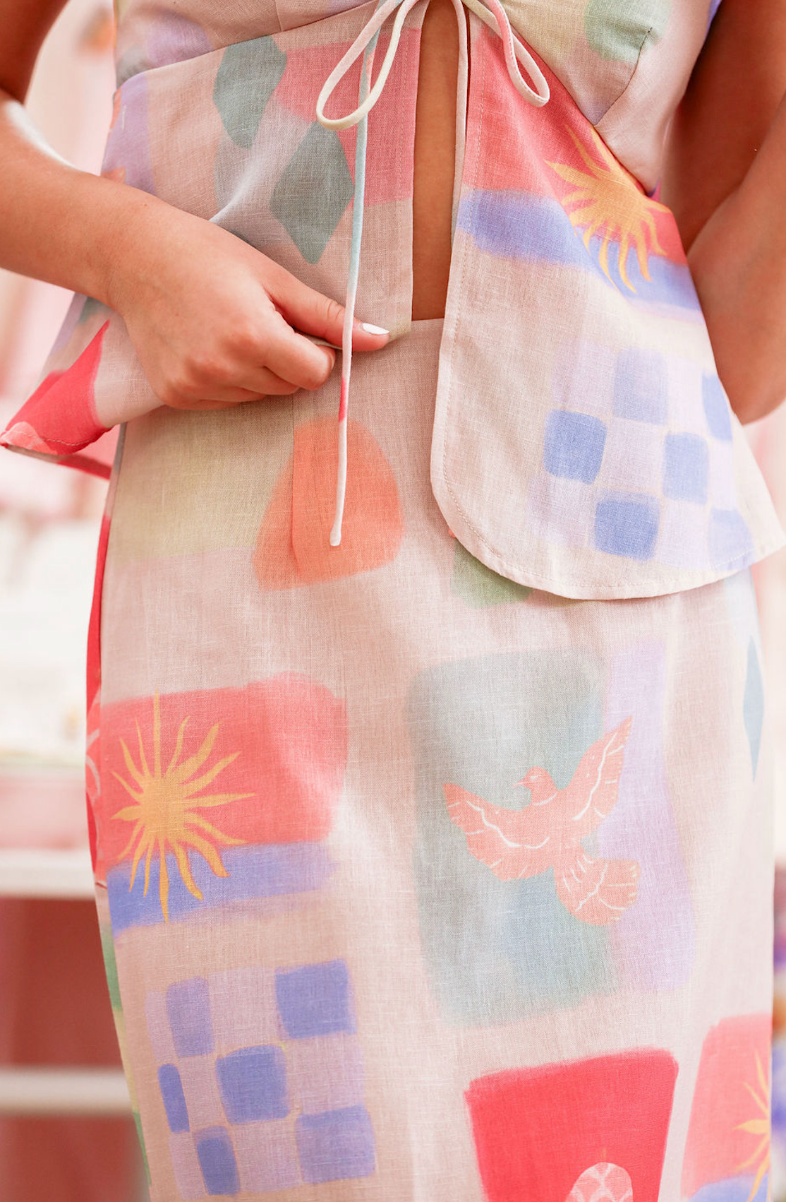 Mosaic Tank & Maxi Skirt Set of 2