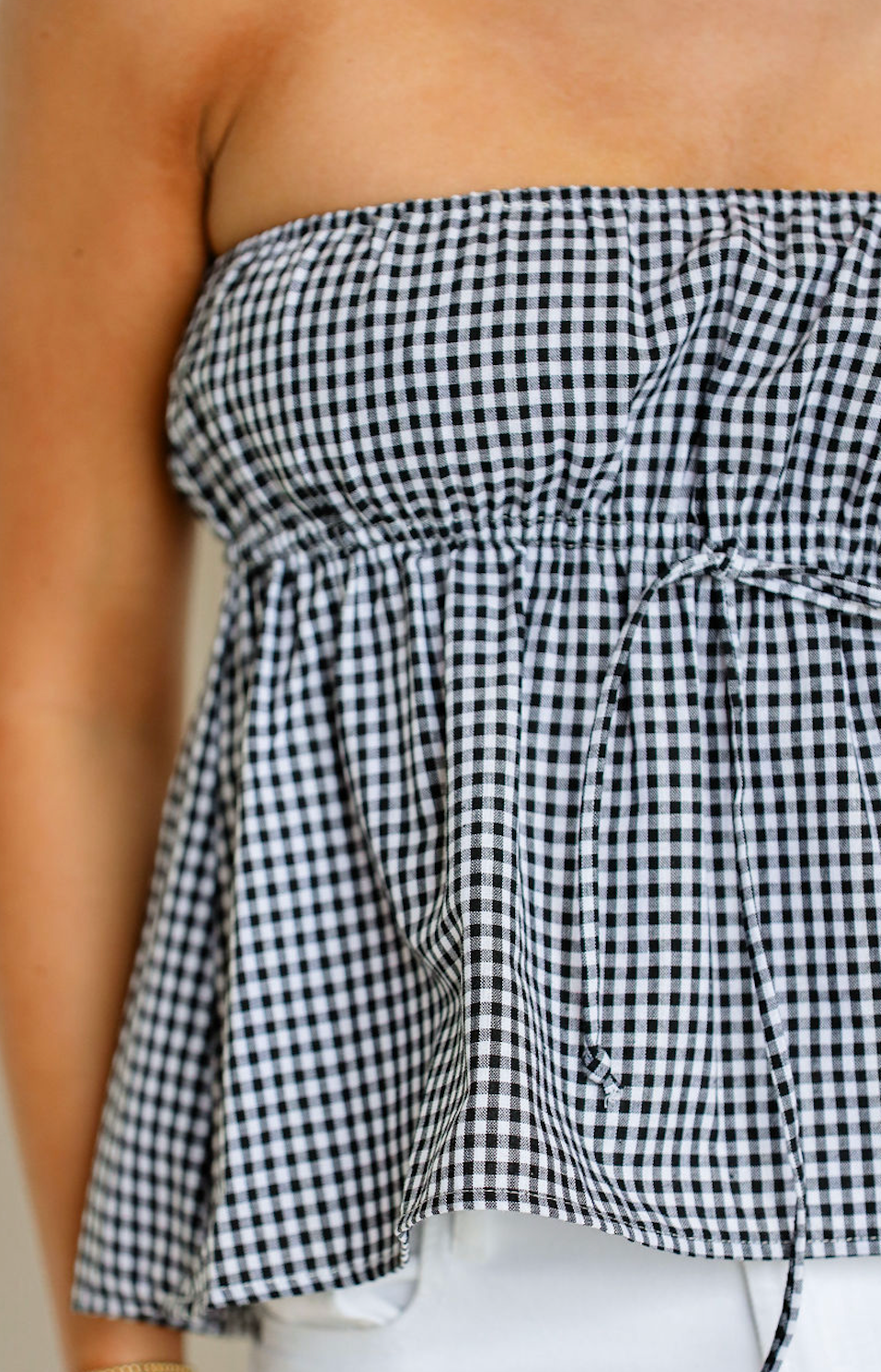 Brianna Checkered Top