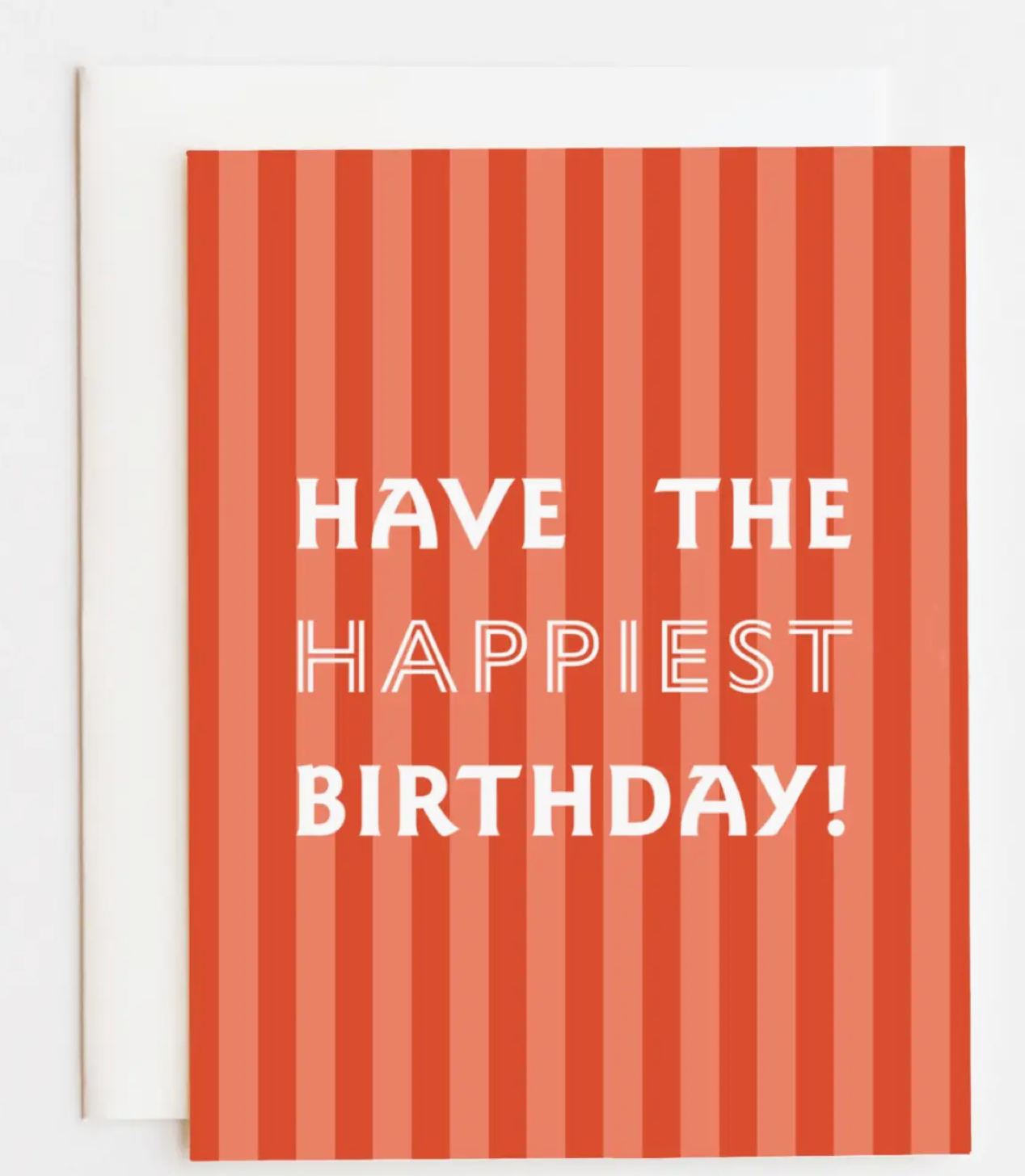 Happiest Birthday Stripe Card