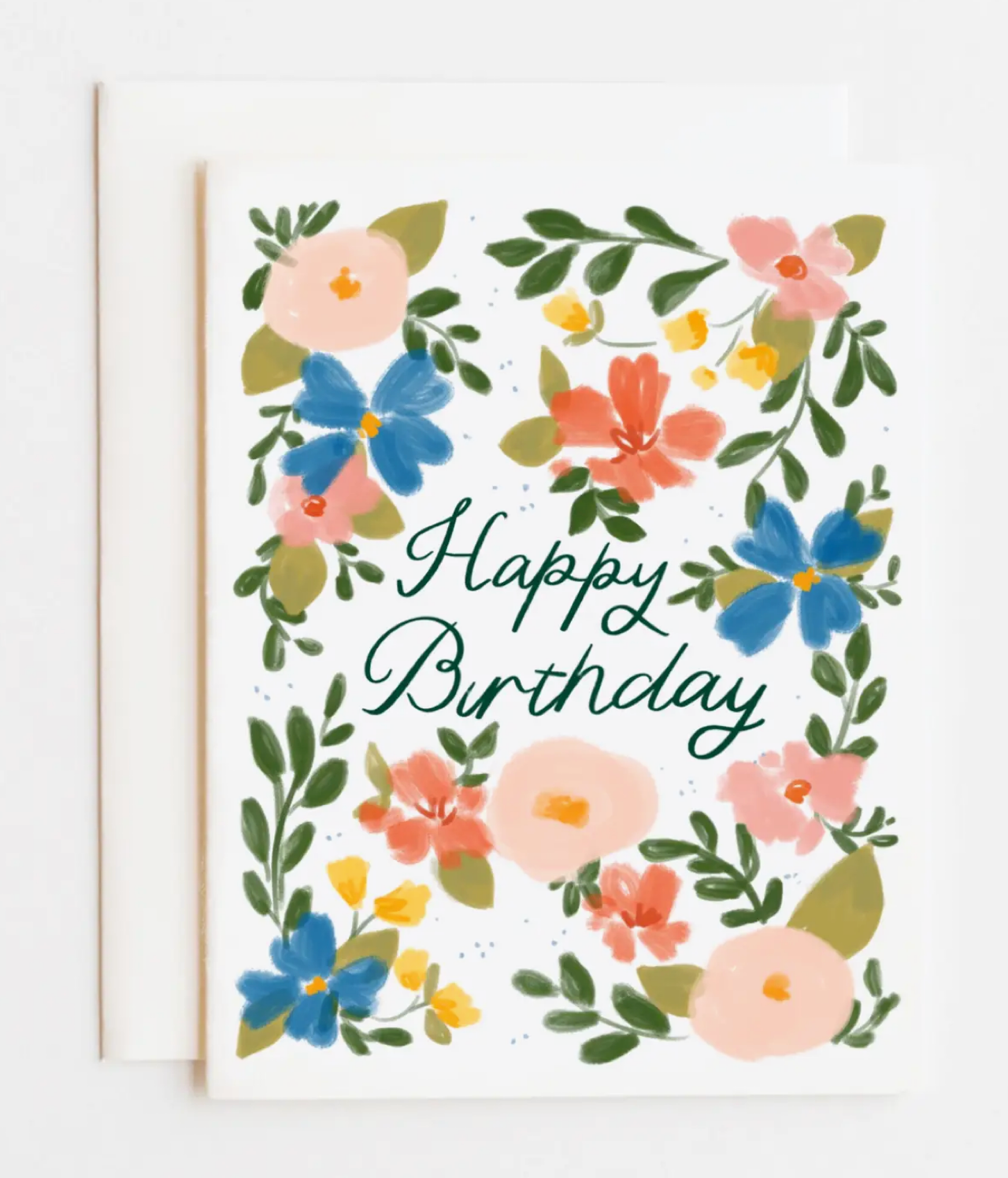 Happy Birthday Flowers Card