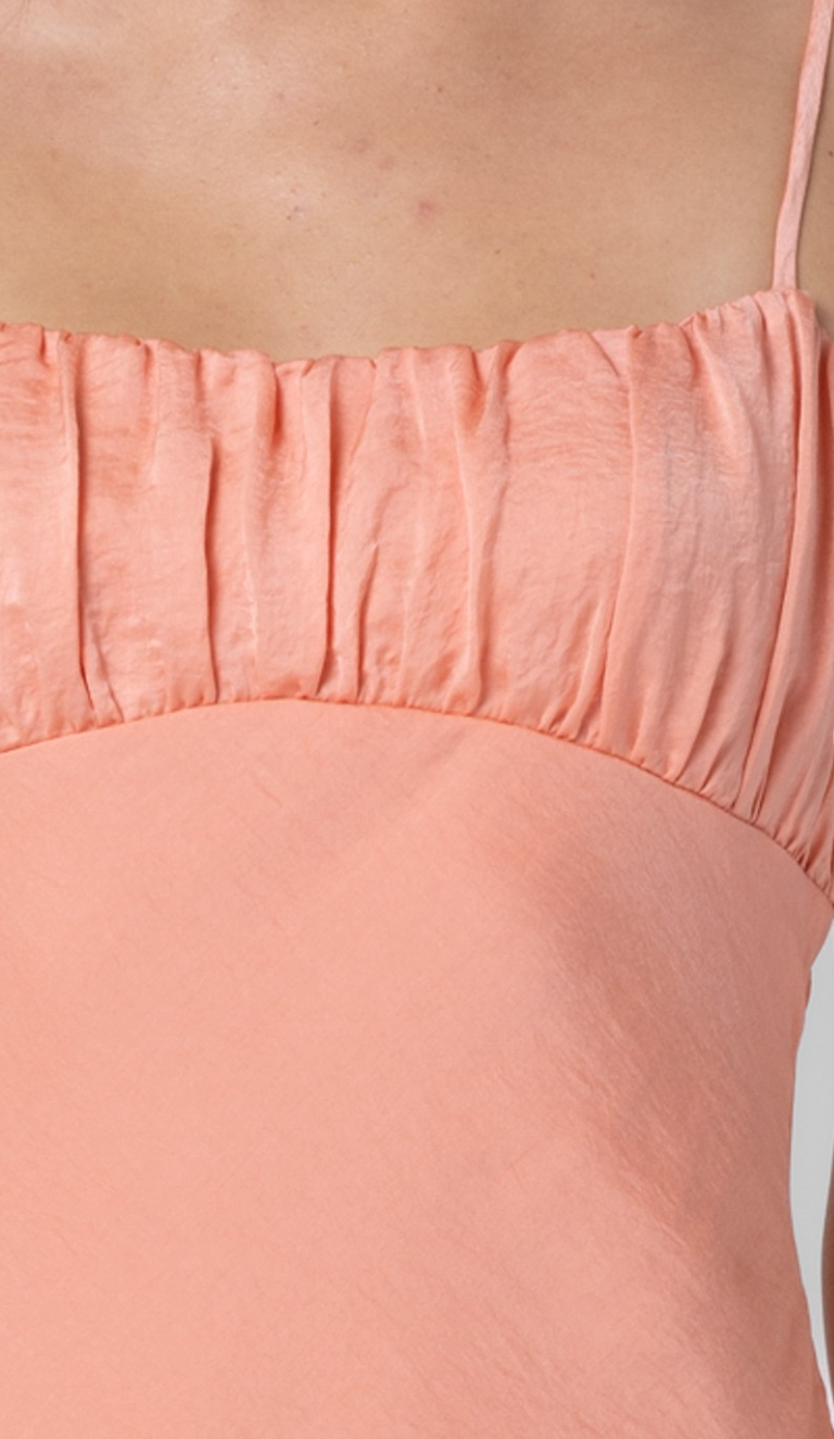 Apricot Cami Satin Maxi Dress