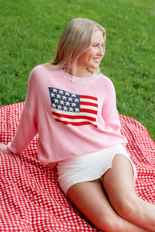 Pink Flag Sweater