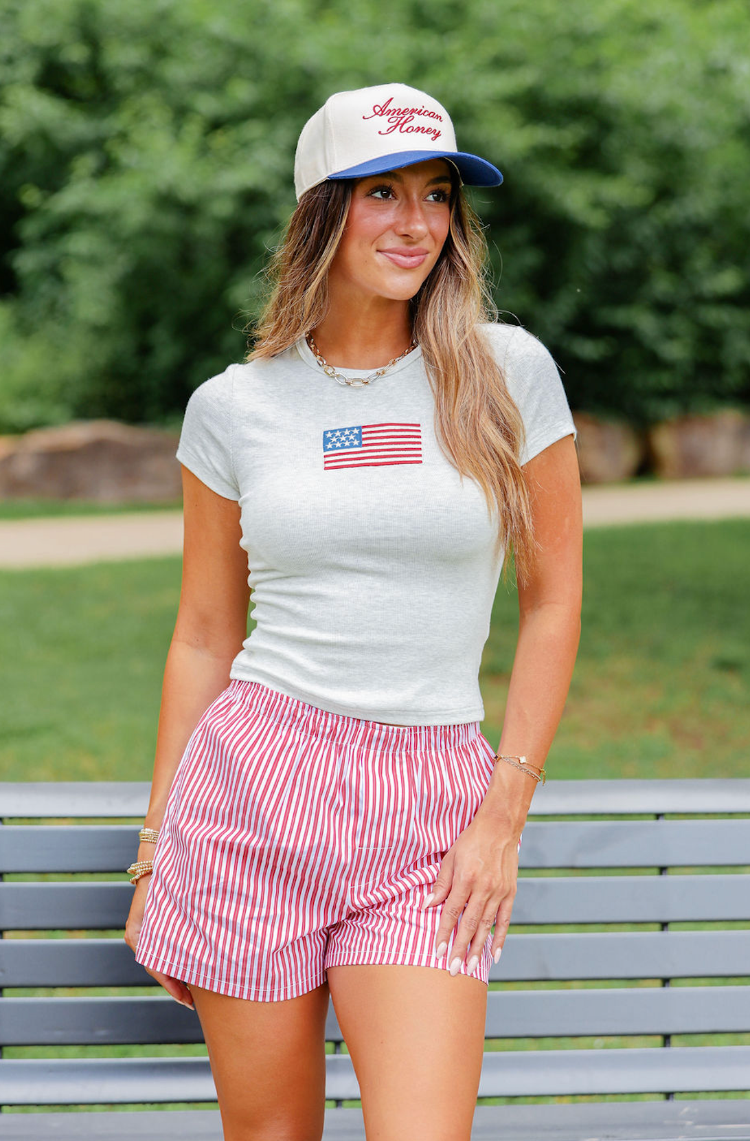 Red Stripe Boxer Shorts