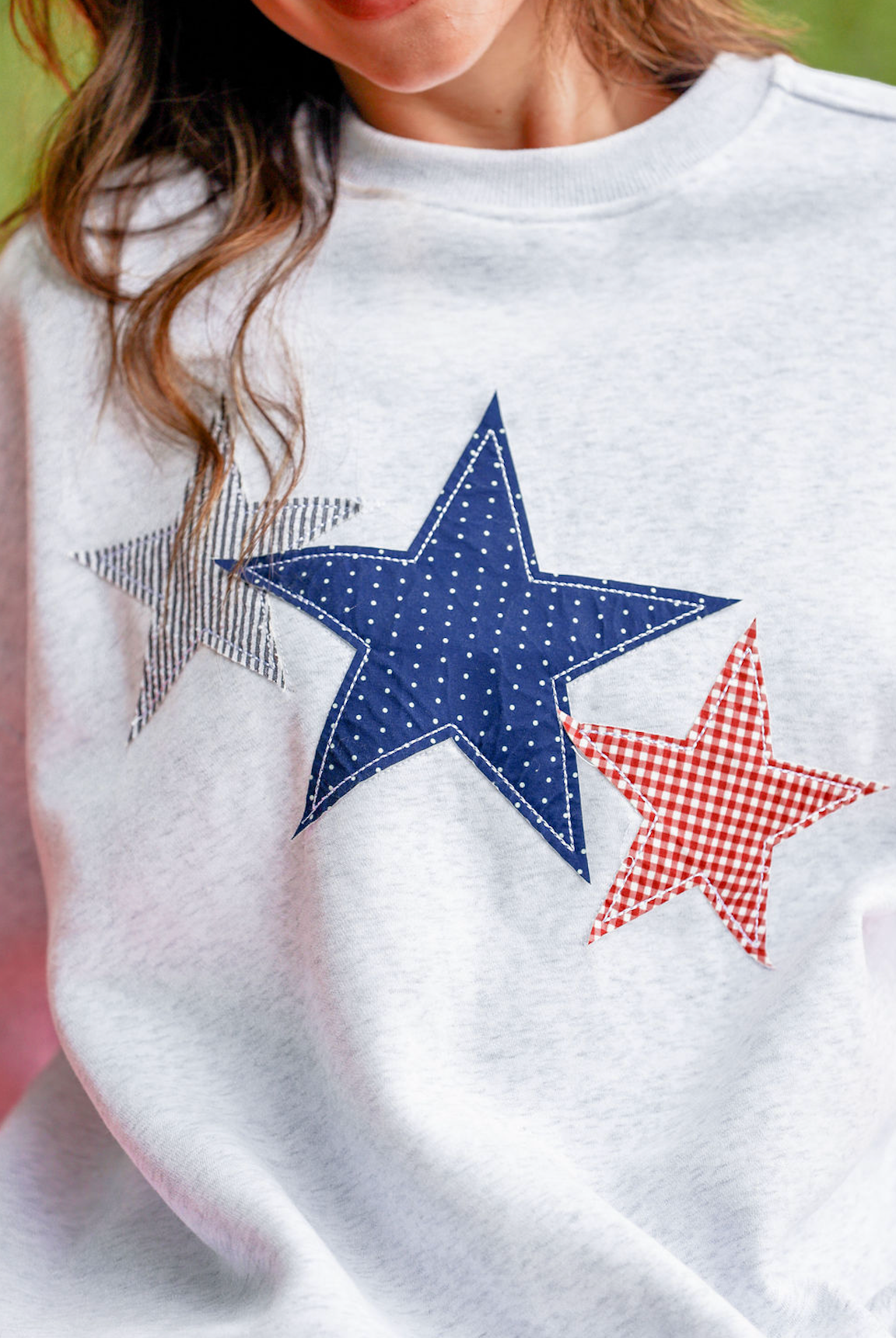 Three Star Patches Sweatshirt