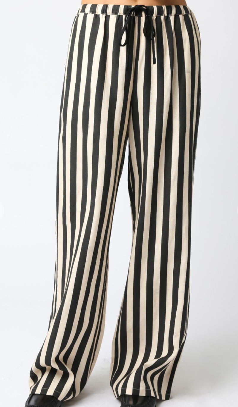 Black/Khaki Stripe Pants