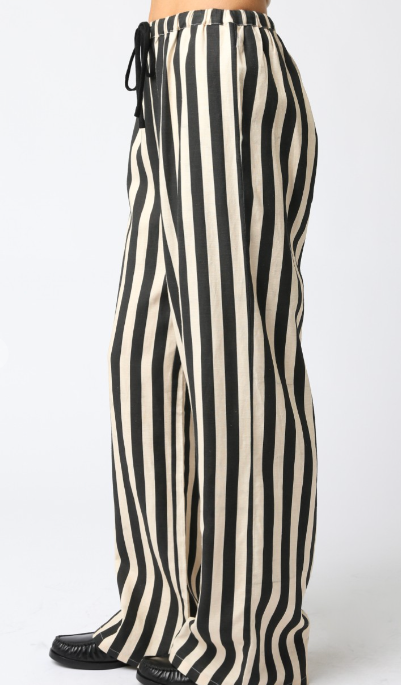 Black/Khaki Stripe Pants