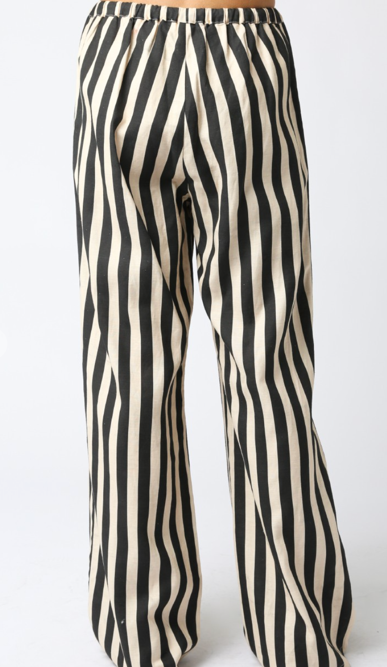 Black/Khaki Stripe Pants