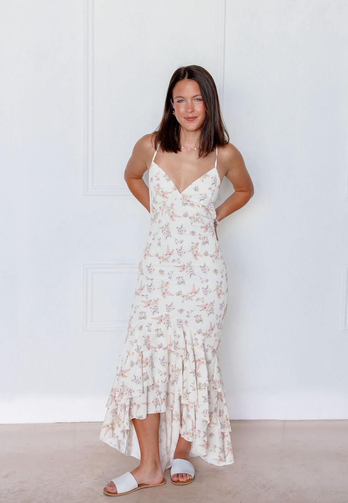 Sierra Floral Asymmetrical Dress