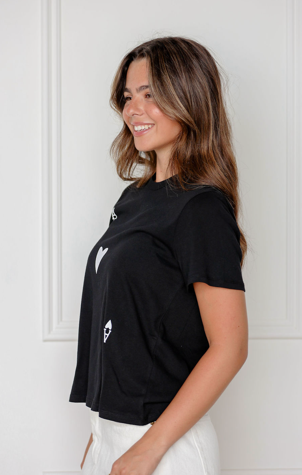 Ace of Hearts Graphic Tee Black