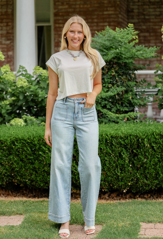 Nori Light Blue Pocket Jeans
