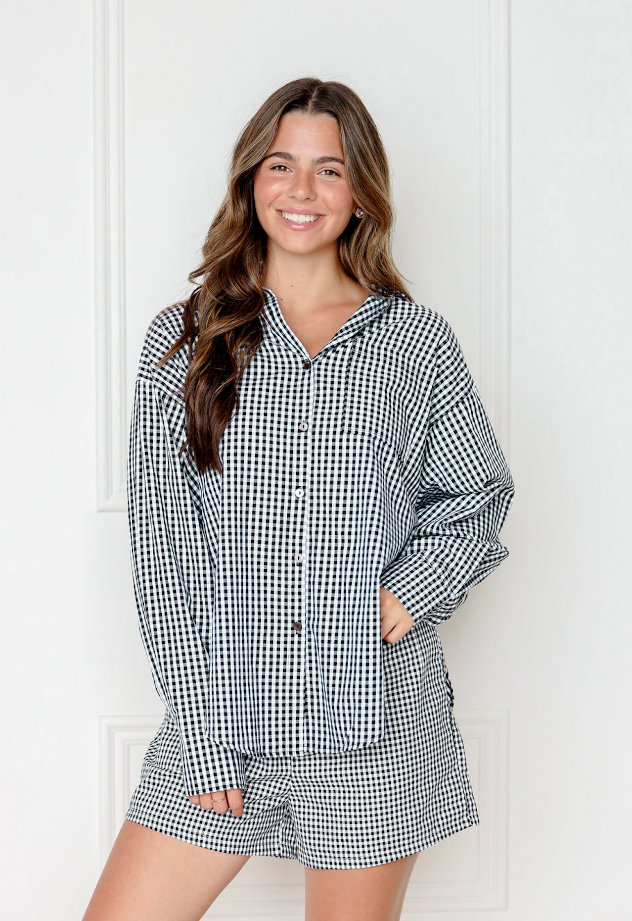 Gingham Shirt & Shorts Set of 2