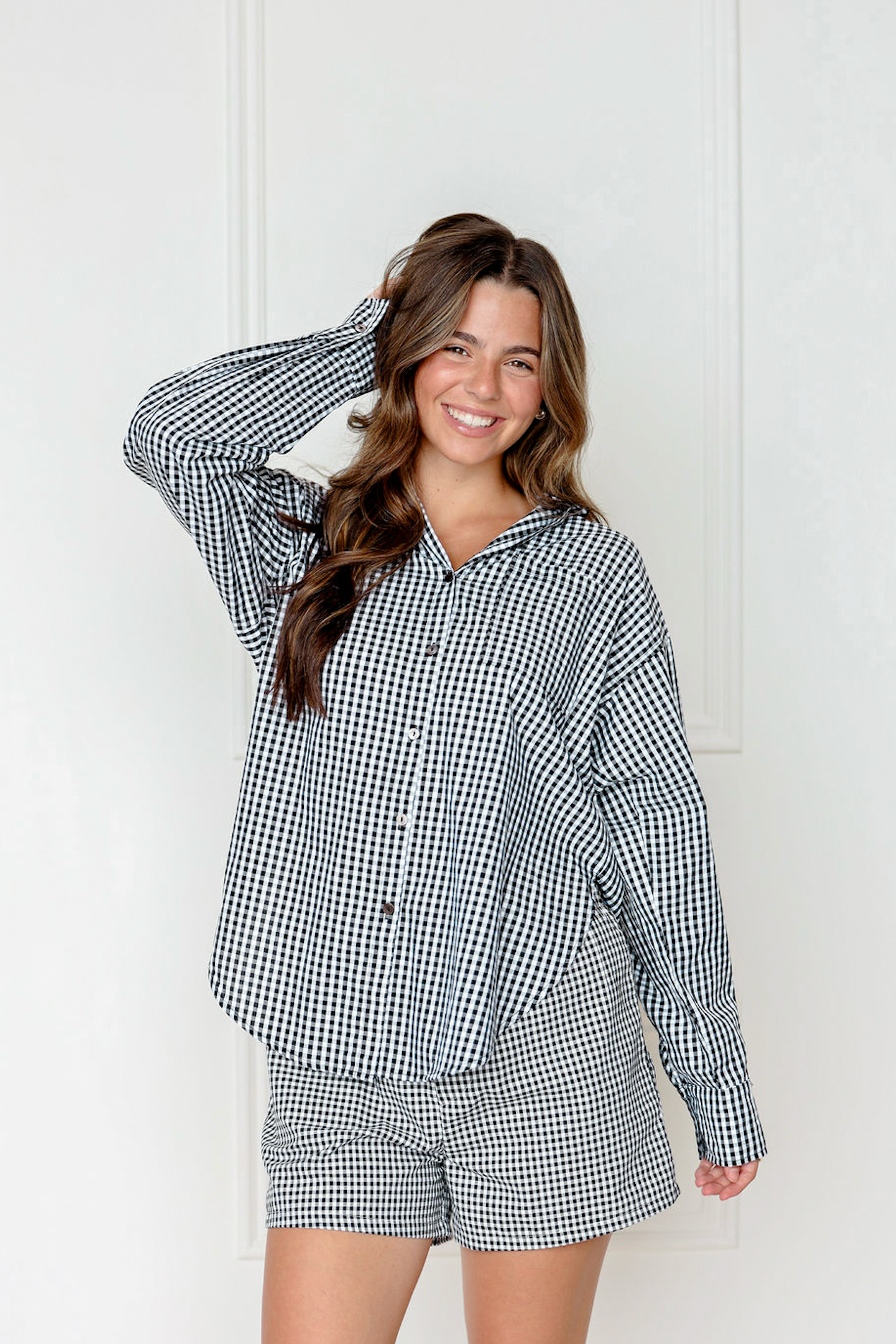 Gingham Shirt & Shorts Set of 2