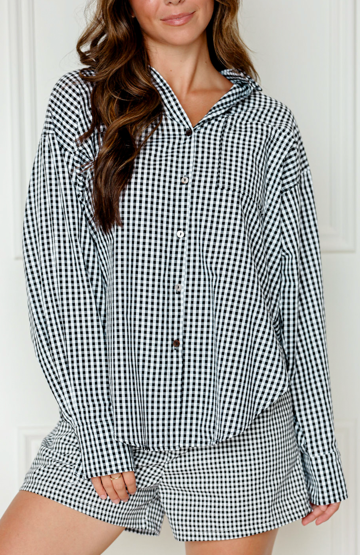 Gingham Shirt & Shorts Set of 2