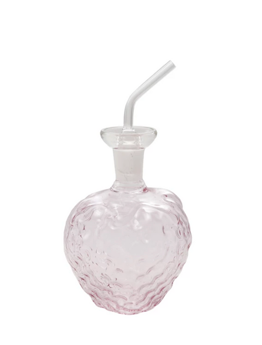 Glass Strawberry Cruet