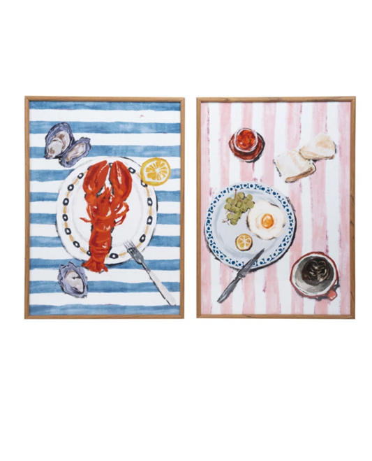 Breakfast Striped Frame