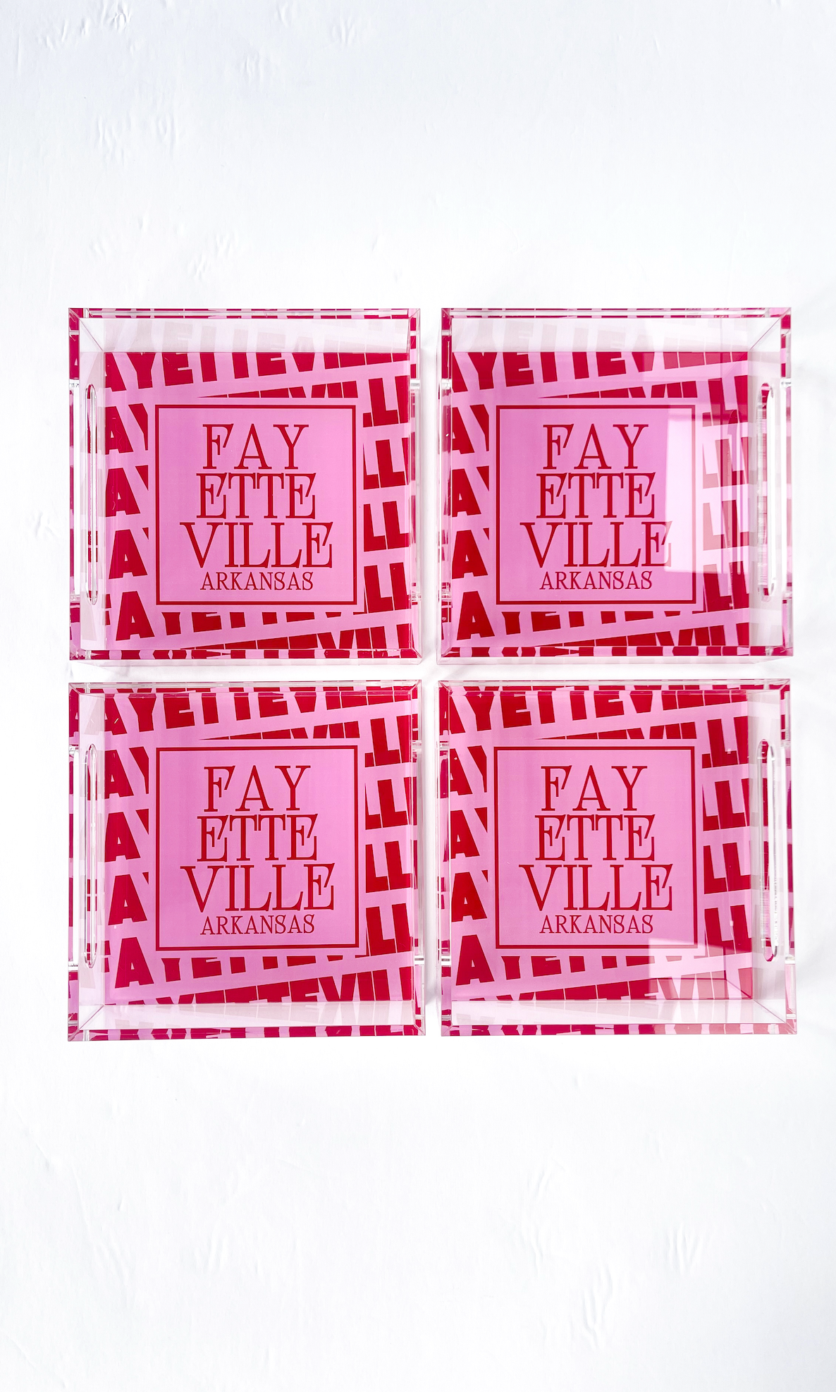 Fayetteville Arkansas Small Acrylic Tray