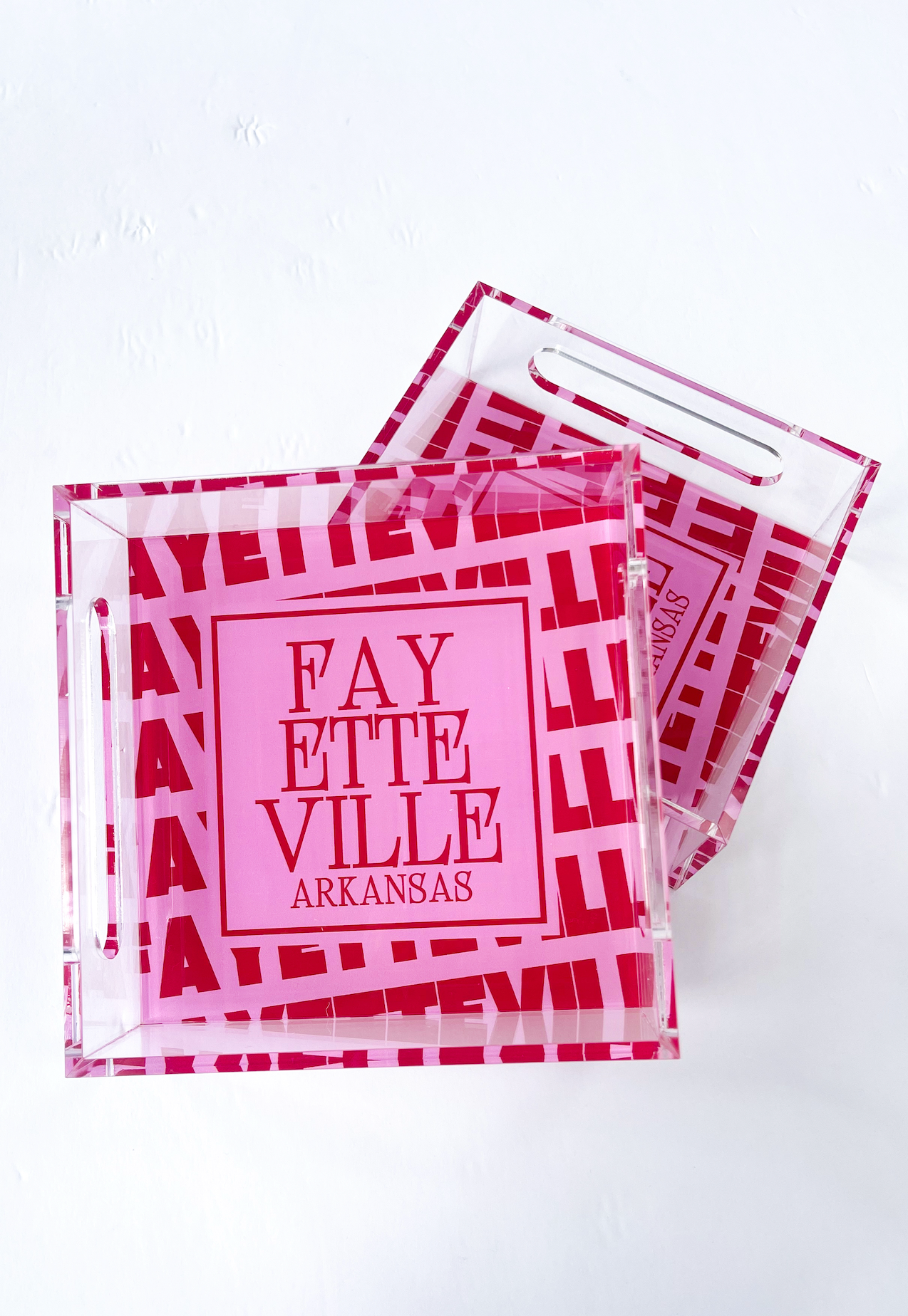 Fayetteville Arkansas Small Acrylic Tray