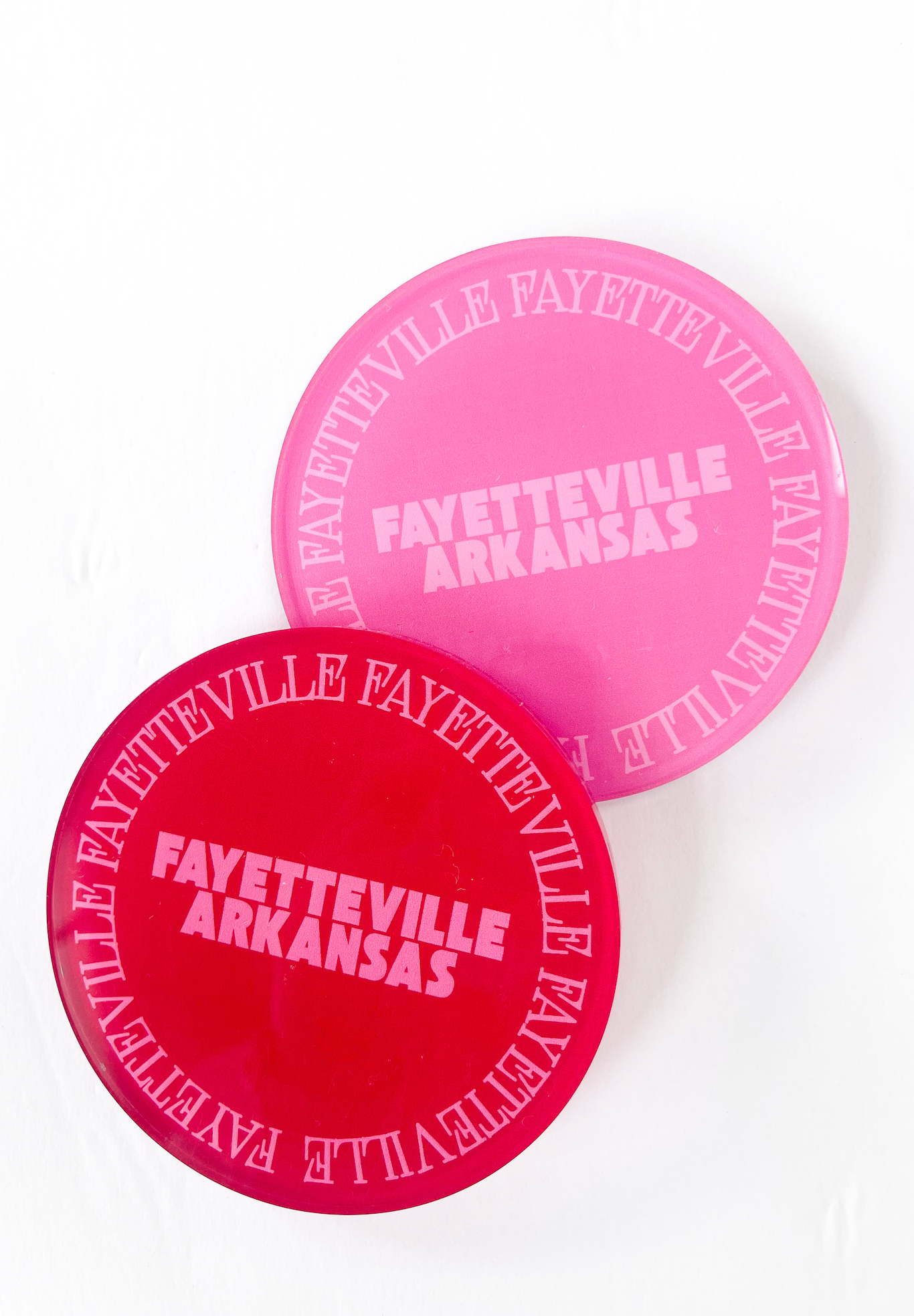 Fayetteville Arkansas Coasters Set of 2