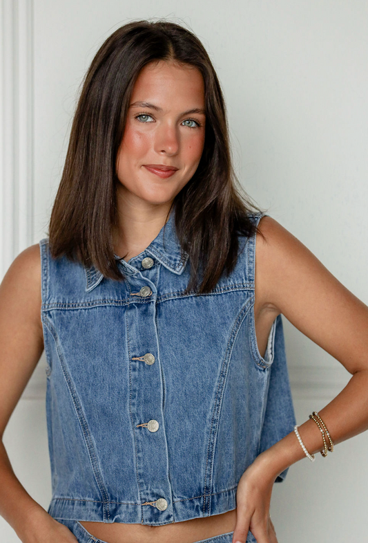 Layne Denim Vest