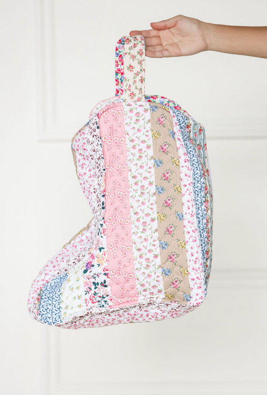 Paige Patchwork Quilted Boot Bag