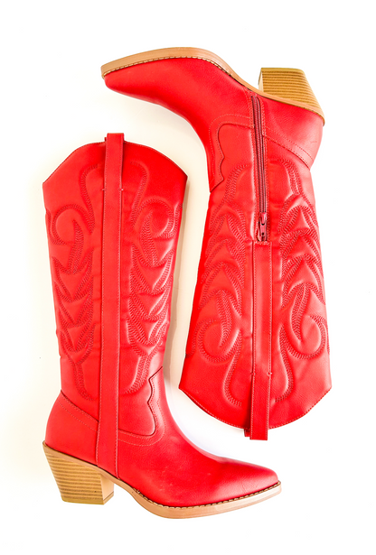 Matisse Dixie Red Boots - Clothe Boutique