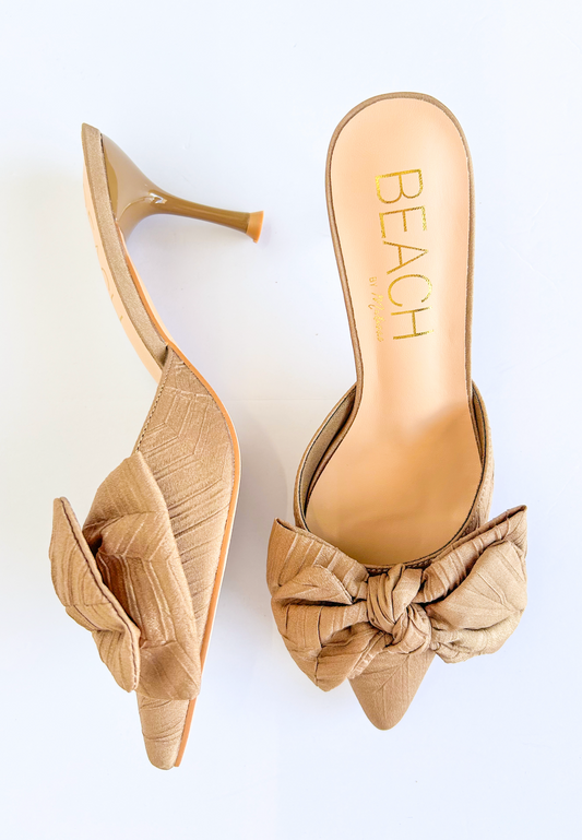 Matisse Goldie Bow Heels Taupe