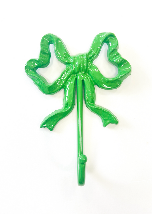 Bow Shaped Wall Hook - Green