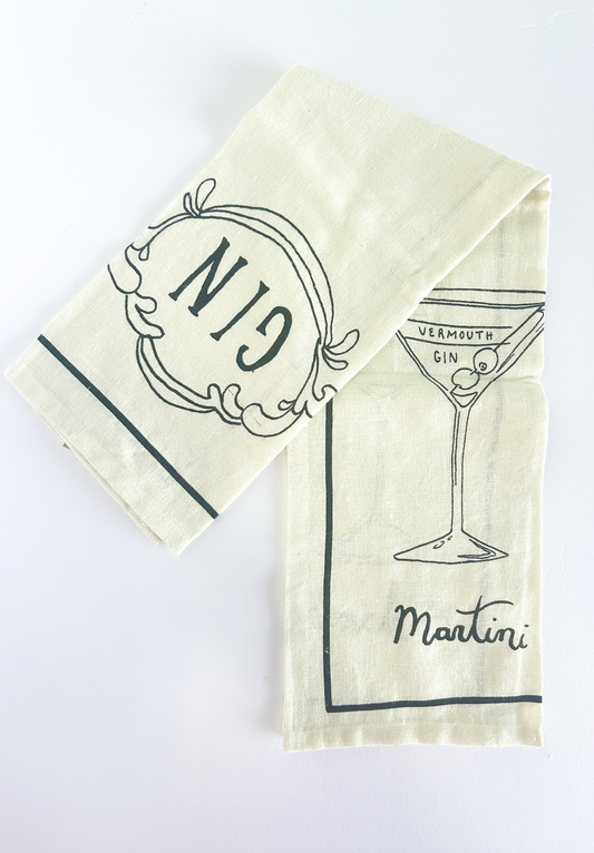 Cocktail Tea Towel - Gin