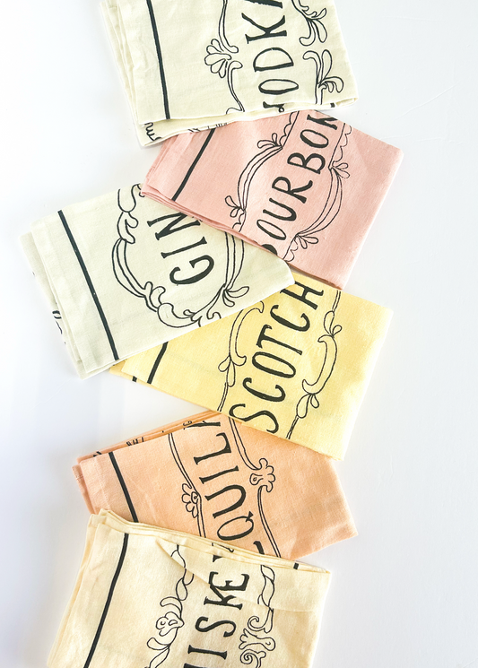 Cocktail Tea Towel - Whisky