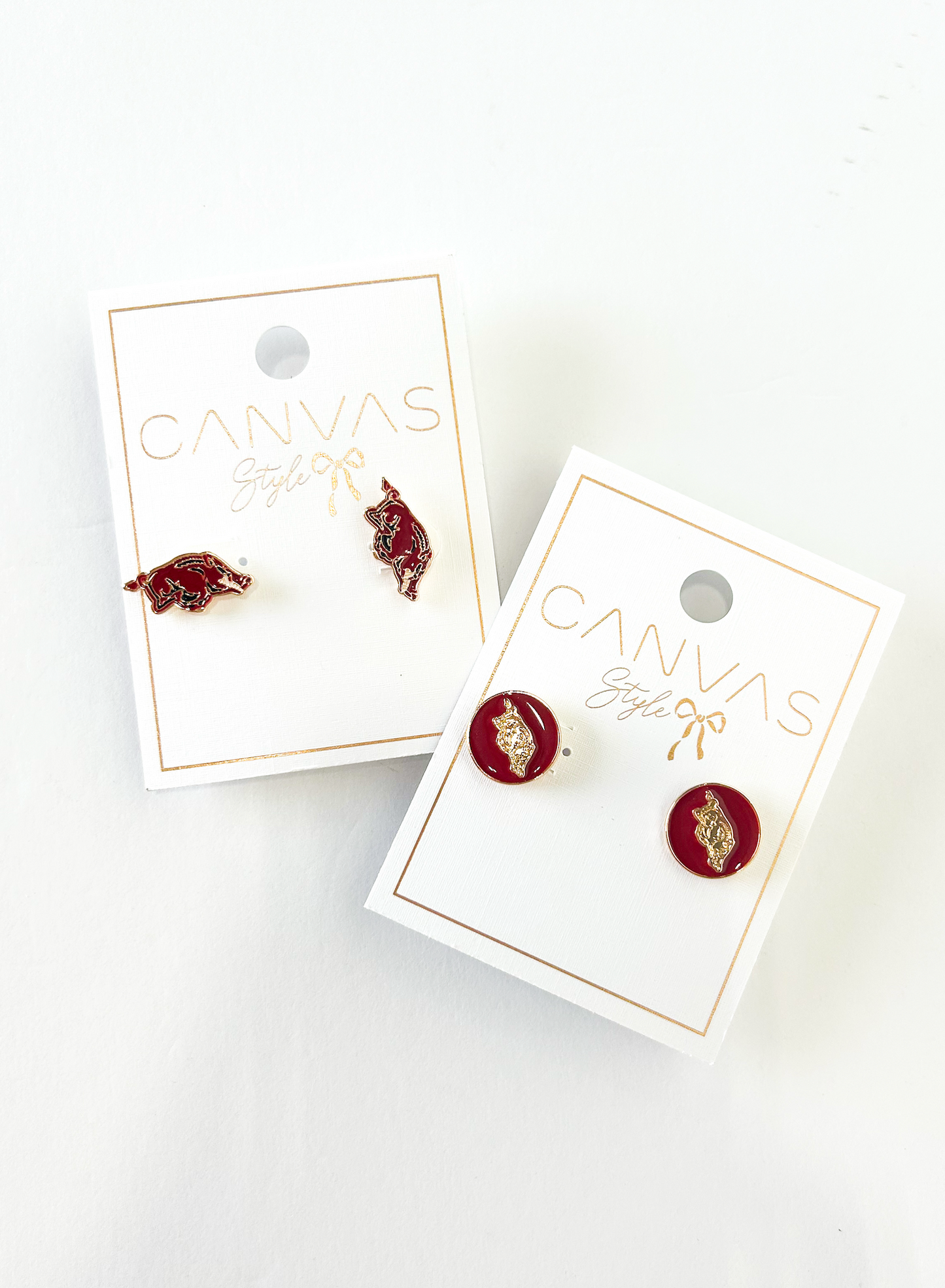 Razorback Enamel Studs