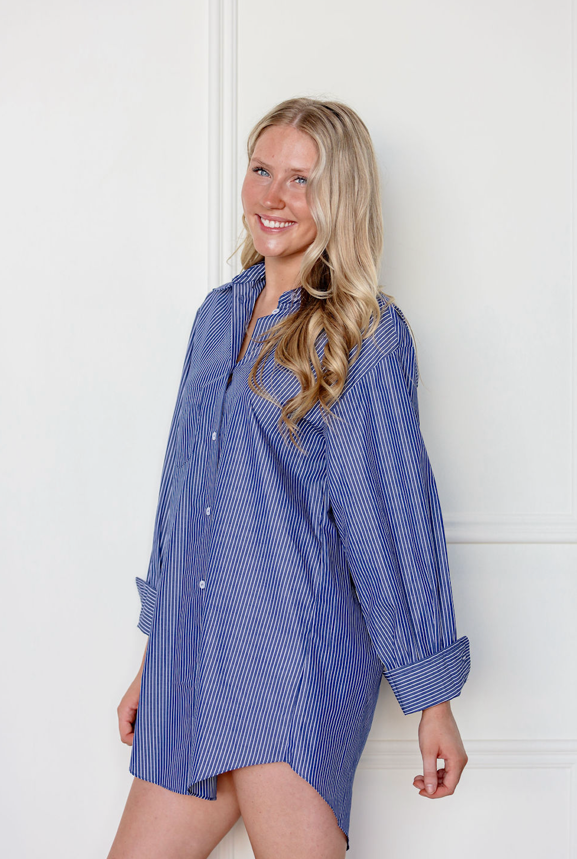 Nadia Stripe Shirt Dress
