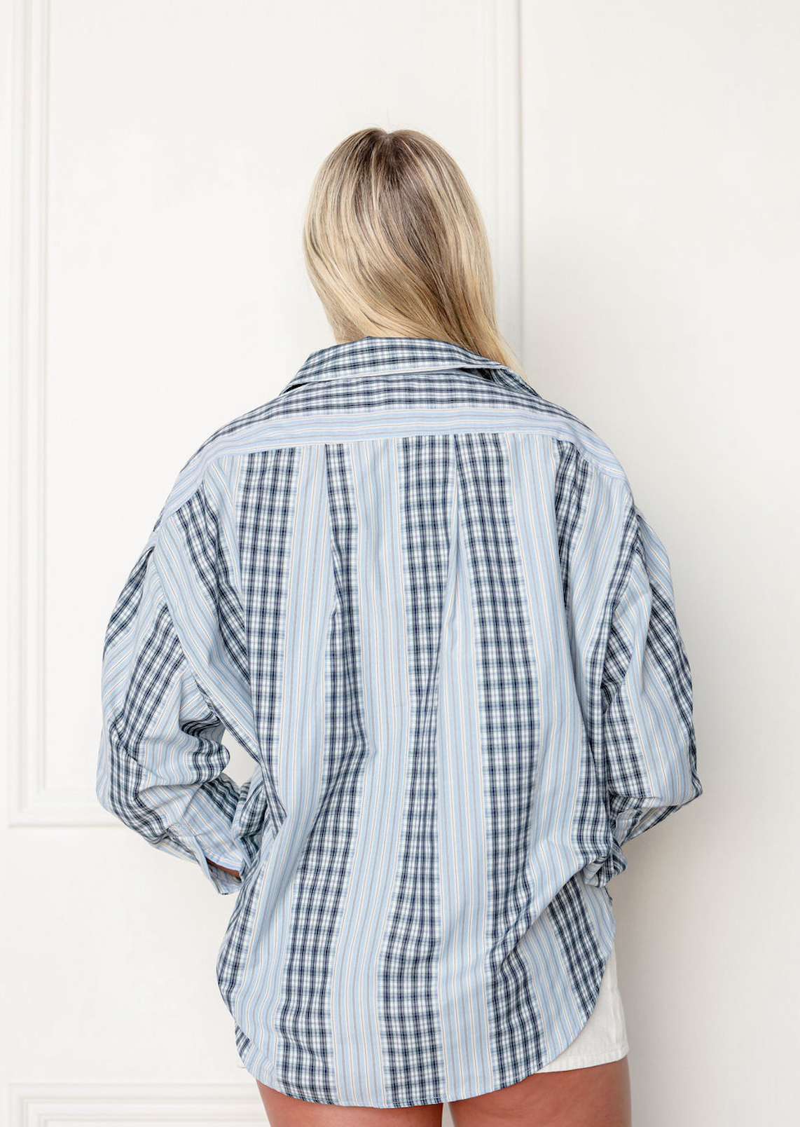 Plaid/Stripe Oversized Shirt
