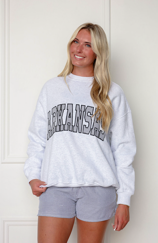 Arkansas Seersucker Sweatshirt