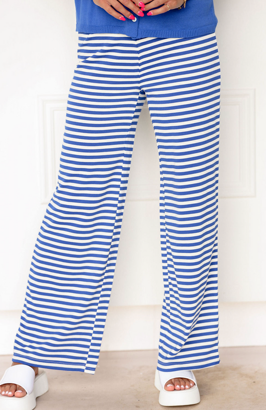 Brooke Striped Pants Royal
