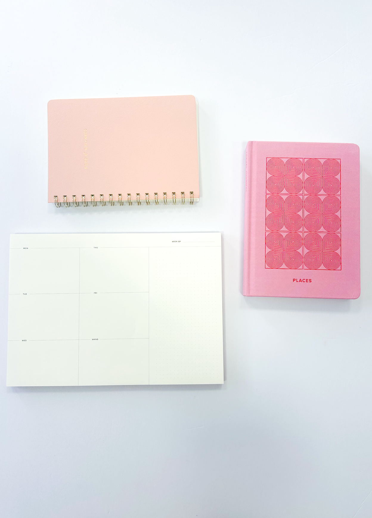 Weekly Planner Pad Pink